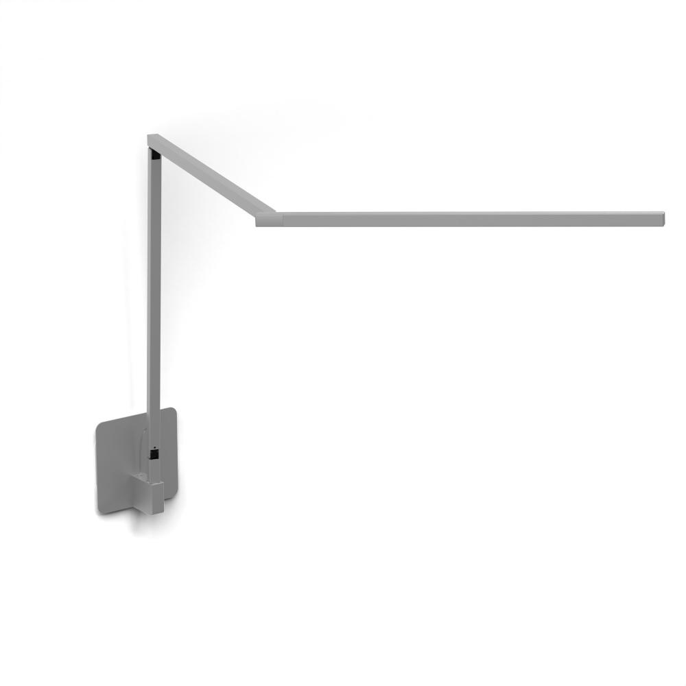 Koncept Lighting ZBD3000-D-SIL-HWS Z-Bar Desk Lamp Gen 4 (Daylight White Light; Silver) with Hardwire Wall Mount 